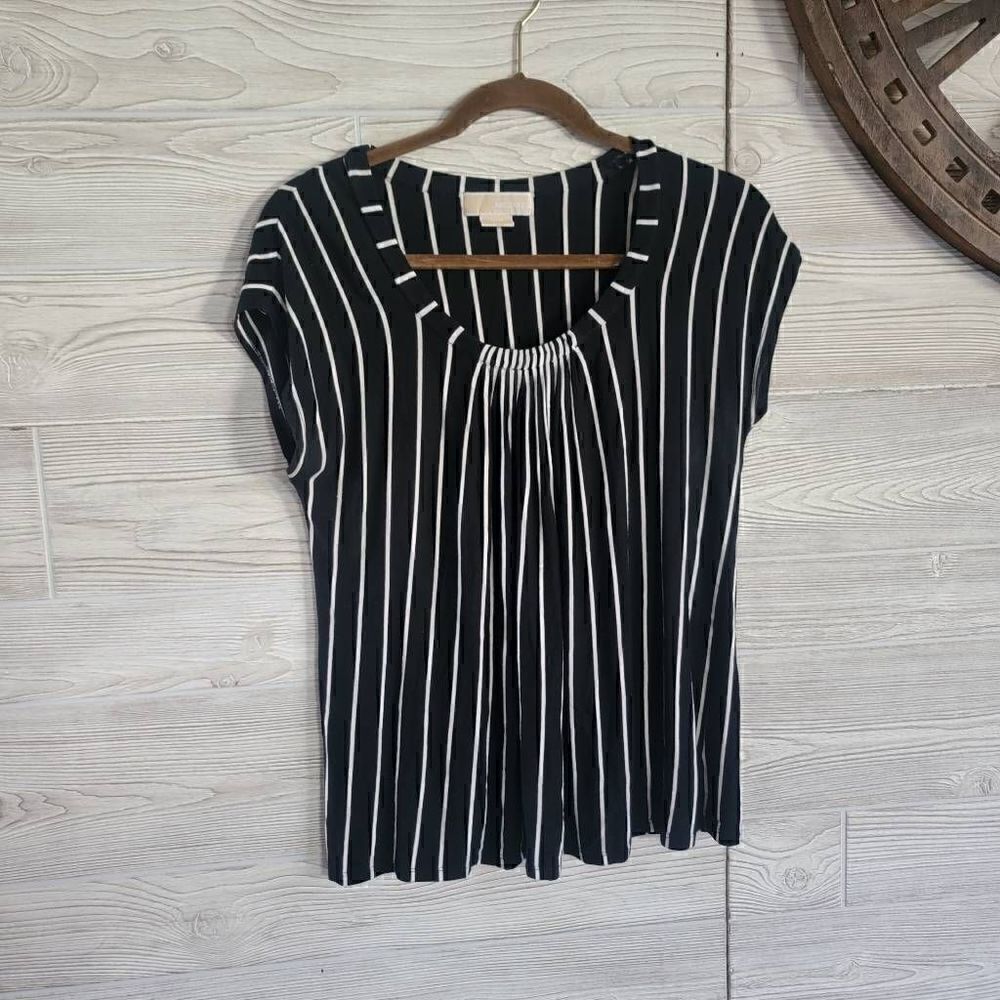 Michael Kors Striped Shirt Womens SZ S Designer